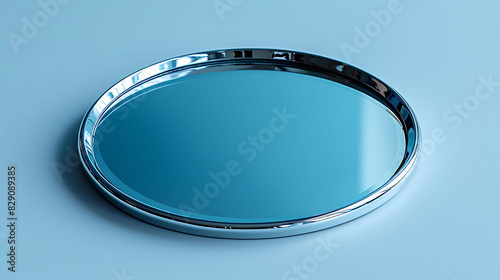 Front view mockup image white background of a dental mirror