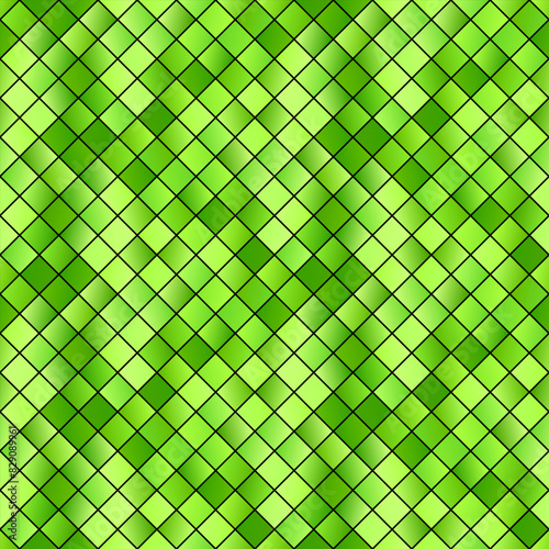 Seamless gradient square pattern background - abstract colorful geometric vector graphic design from diagonal squares