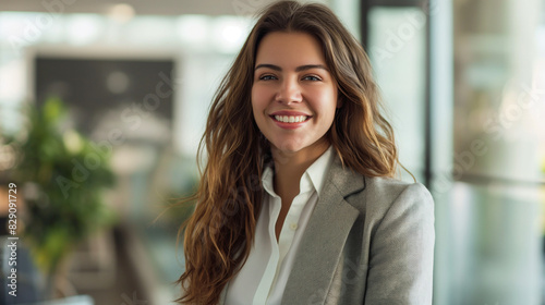 Smiling Diverse Young Job Seekers in Modern Office Environments