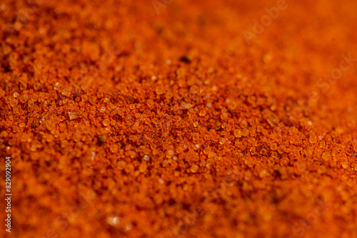 Full frame close-up of chilli pepper sea salt photo