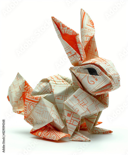 origami paper bunny