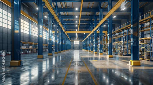 Interior, building warehouse