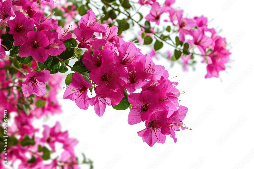 Beautiful bougainvillea in white background with transparent png background, Vibrant bougainvillea with space background Beautiful bougainvillea in white background with transparent png background, Vibrant bougainvillea with space background