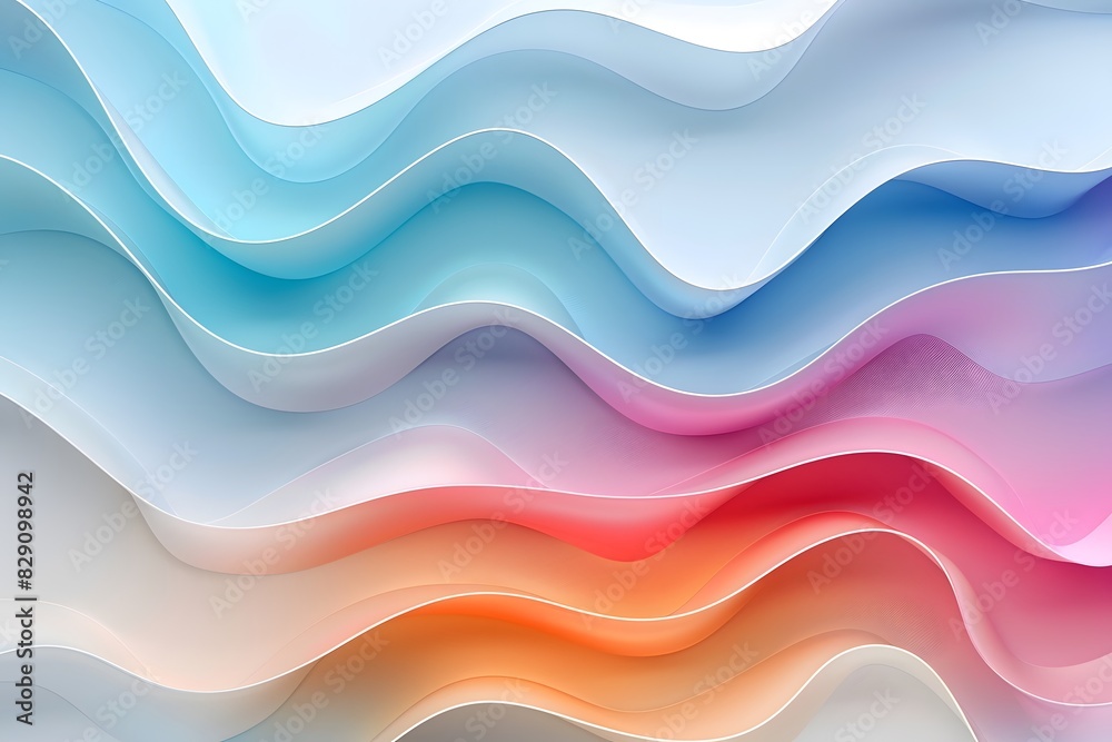 Colorful abstract wavy shapes background Colorful abstract wavy shapes background