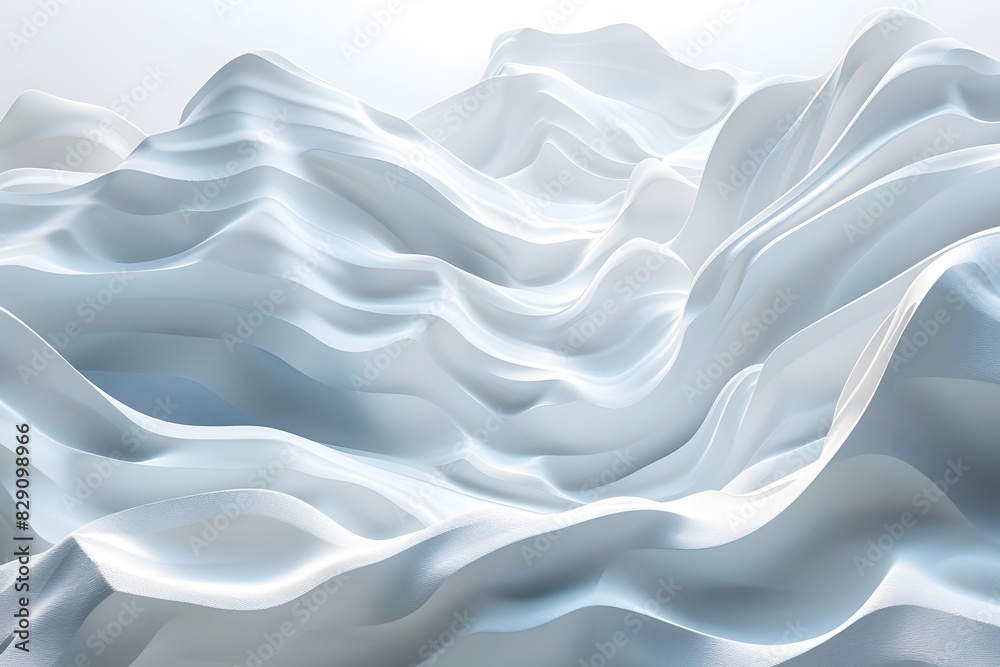 Fototapeta premium Massive airborne white wave