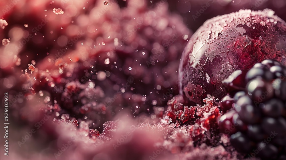 Blackberry fruit close-up. Pieces of blackberry. Blackberry fruit close-up. Pieces of blackberry.