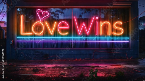 Vibrant Rainbow Neon Sign 