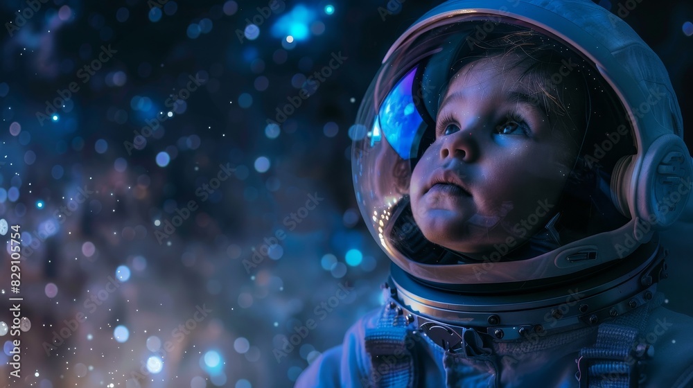 Child kid astronaut in space wallpaper background Child kid astronaut in space wallpaper background