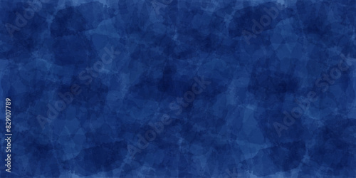 Watercolor seamless pattern. Vector cloud sky print. Blue transparent brush stains texture.