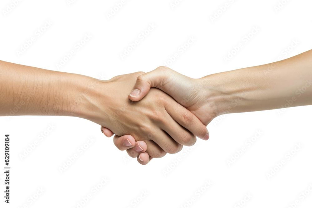 Friendly Handshake of Two Hands Isolated on Transparent Background Friendly Handshake of Two Hands Isolated on Transparent Background