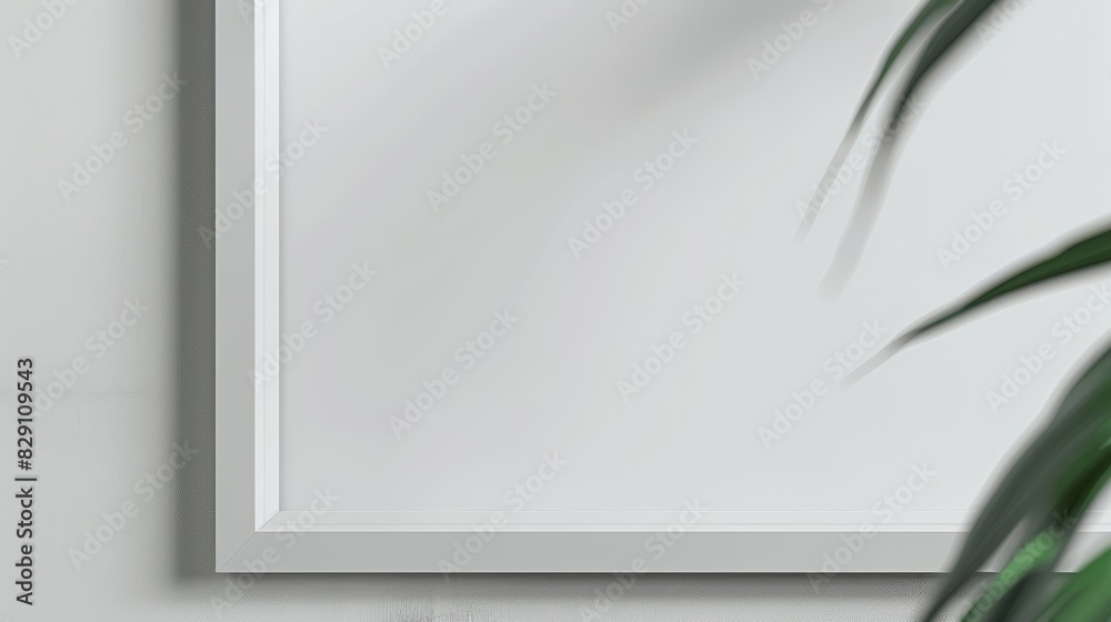 Obraz premium Frame mockup, in style of product mockup, close-up view. 