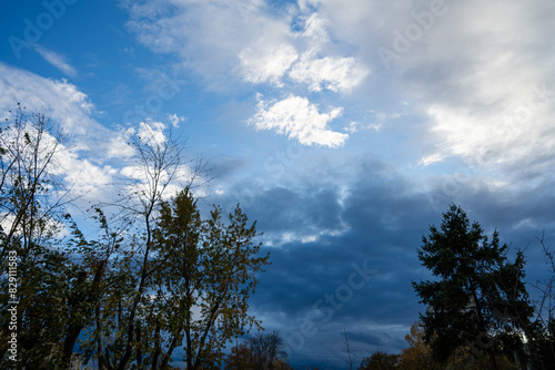 Sky at sunset. Beautiful sky.