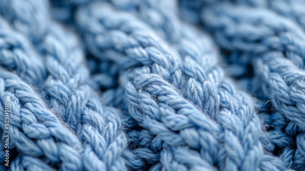 Bright turquoise woolen threads. Brains from yarn macro view knitting hobby needlework. Handmade natural rope skein warm clothes. Traditional knitting wool supplies Bright turquoise woolen threads. Brains from yarn macro view knitting hobby needlework. Handmade natural rope skein warm clothes. Traditional knitting wool supplies