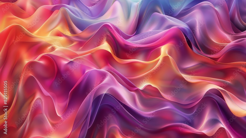 Colorful abstract silk fabric waves Colorful abstract silk fabric waves
