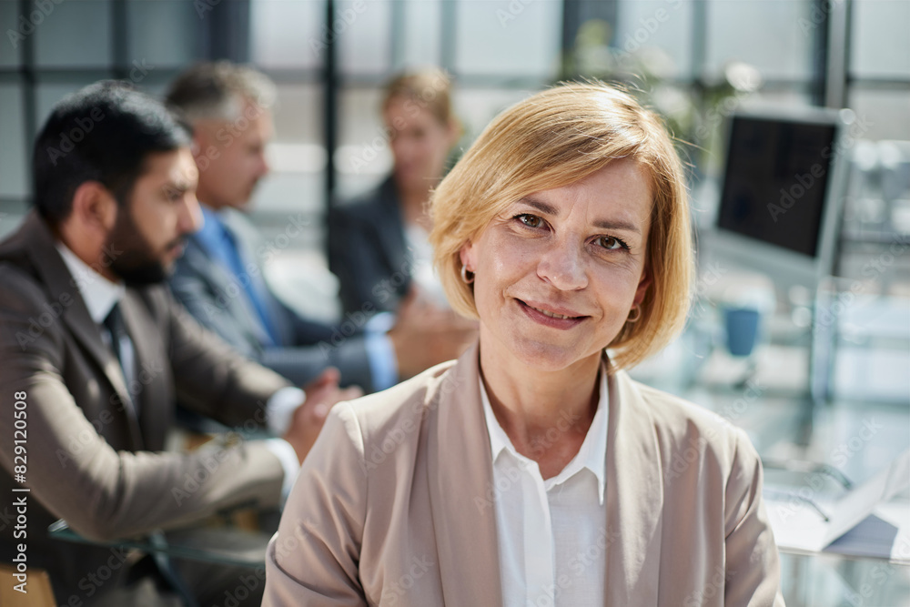 Profession businesswomen office workers working in team