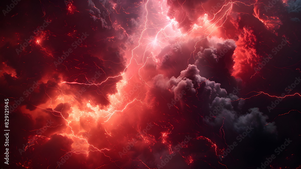 abstract red lightning cloud background abstract red lightning cloud background