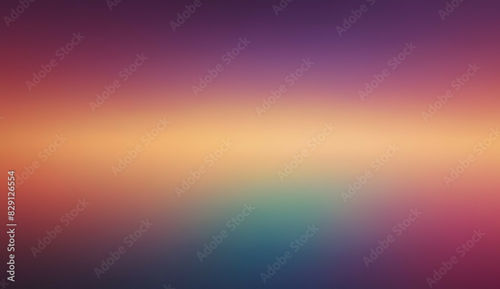 Abstract colorful grainy blur gradient background wallpaper with noise effect
