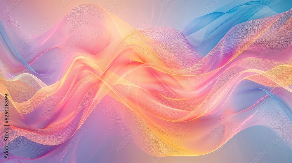 Obraz premium Abstract colorful wave background featuring subtle wave textures and dynamic lighting effects