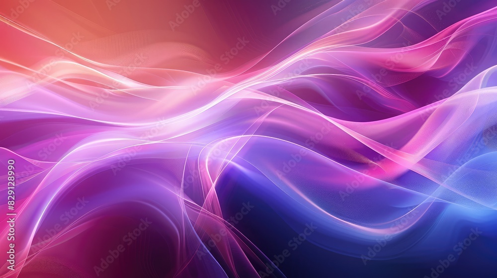 Fototapeta premium Abstract colorful wave background with smooth, flowing patterns and dynamic lighting effects