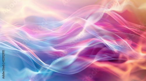 Wallpaper Mural Abstract colorful wave background with soft focus and blurred edges for a dreamy effect Torontodigital.ca