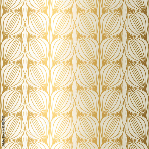 Golden, elegant, seamless pattern luxury lines, rich 