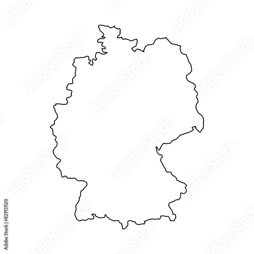 Germany map outline