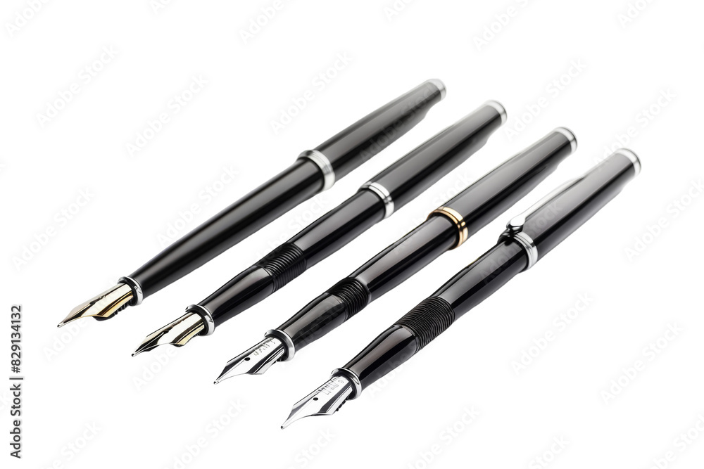 Exquisite Luxury Pen Set Isolated on Transparent Background Exquisite Luxury Pen Set Isolated on Transparent Background