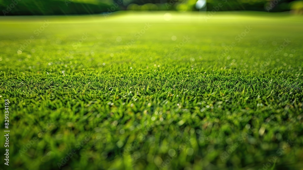 Texture of grass field for design concept of golf course soccer field or sports background Texture of grass field for design concept of golf course soccer field or sports background