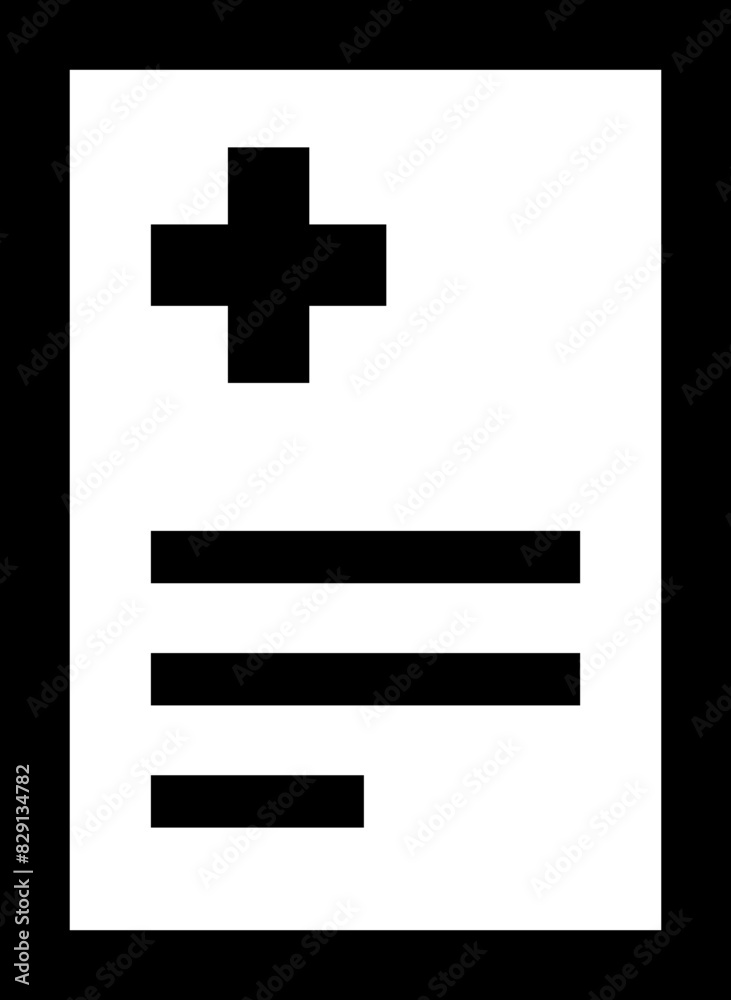 Obraz premium カルテのアイコン