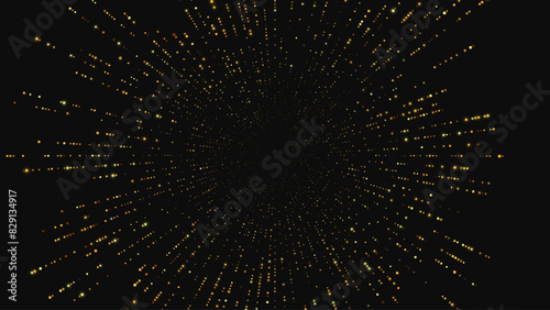 Abstract golden star. Glitter burst with golden texture. Vector background