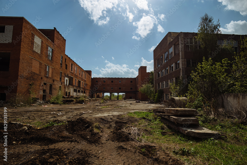 Old abandoned industrial area waiting for demolition Old abandoned industrial area waiting for demolition
