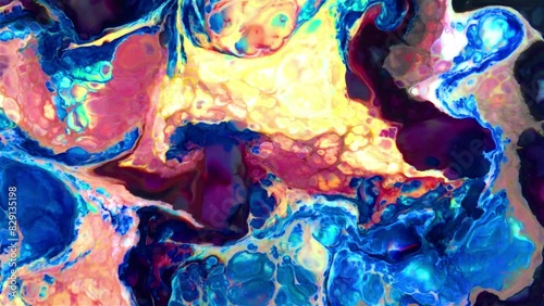 The abstract was made with a mixture of colorful paints. element for your motion graphics and other visual elements.