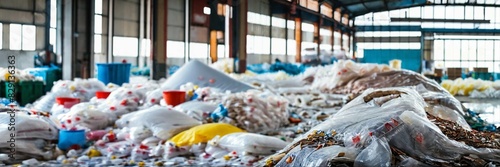 Plastic in factory building