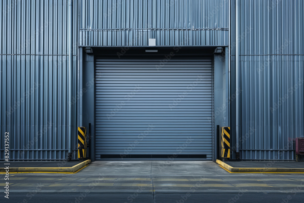 Hangar for Repair Service with Metal Roll Up Shutters Hangar for Repair Service with Metal Roll Up Shutters