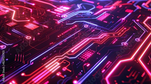 Wallpaper Mural futuristic technology background.  Torontodigital.ca