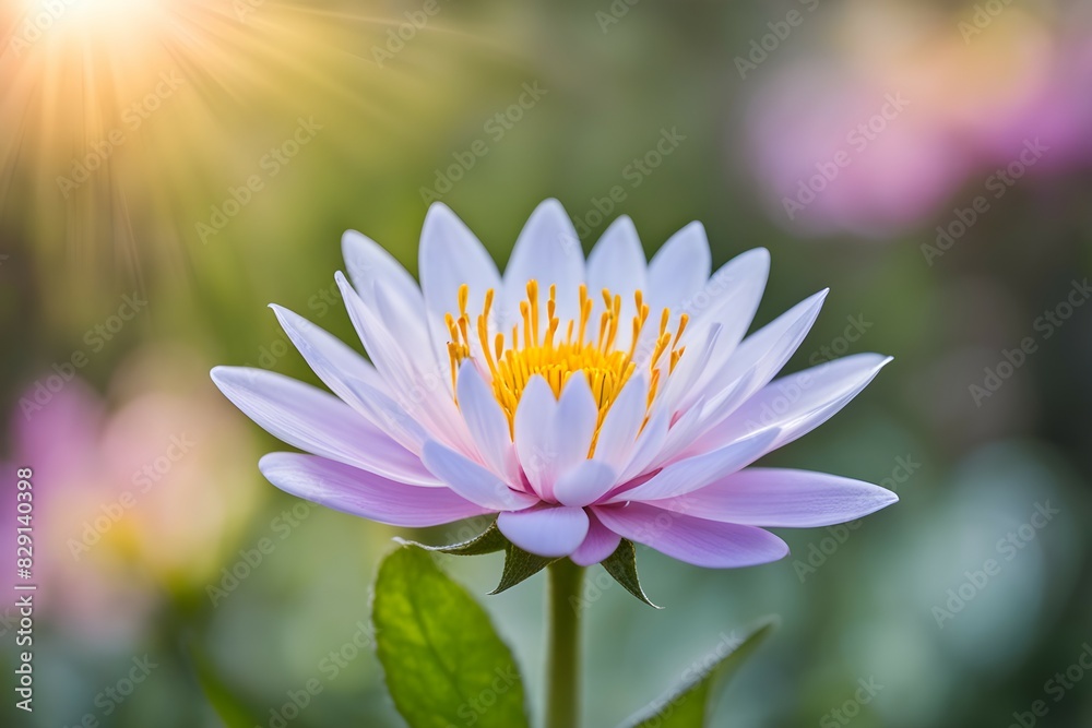 The flower is surrounded by other flowers The flower is surrounded by other flowers