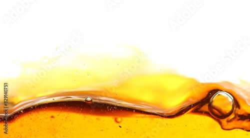Macro shot of steeping tea leave in hot water