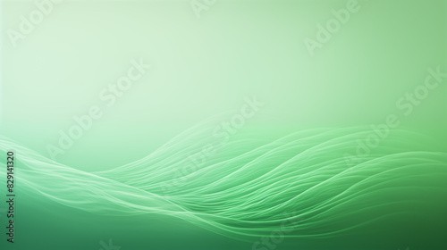 Abstract Green Waves on a Gradient Background