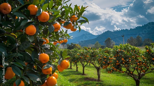 oranges on tree