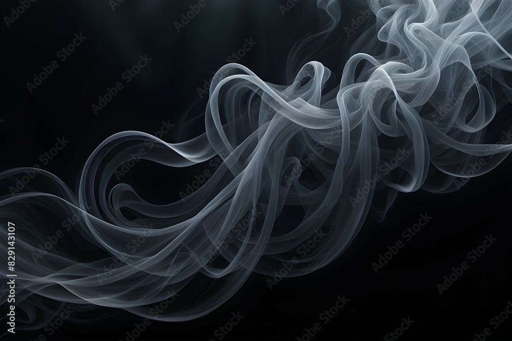 A long, curling stream of smoke A long, curling stream of smoke