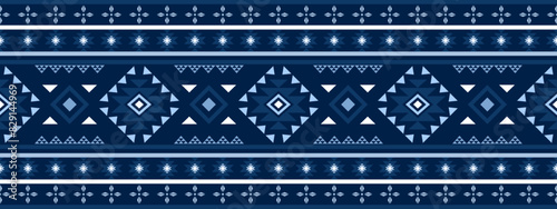 Navajo aztec southwest geometric seamless pattern fabric colorful design for textile printing