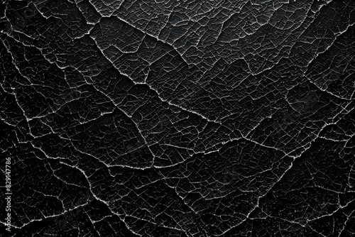 A black and white photo of a cracked surface