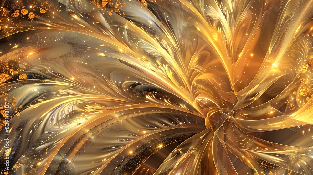 Luxury abstract gold background with glitter light effect decoration. Luxury abstract gold background with glitter light effect decoration.