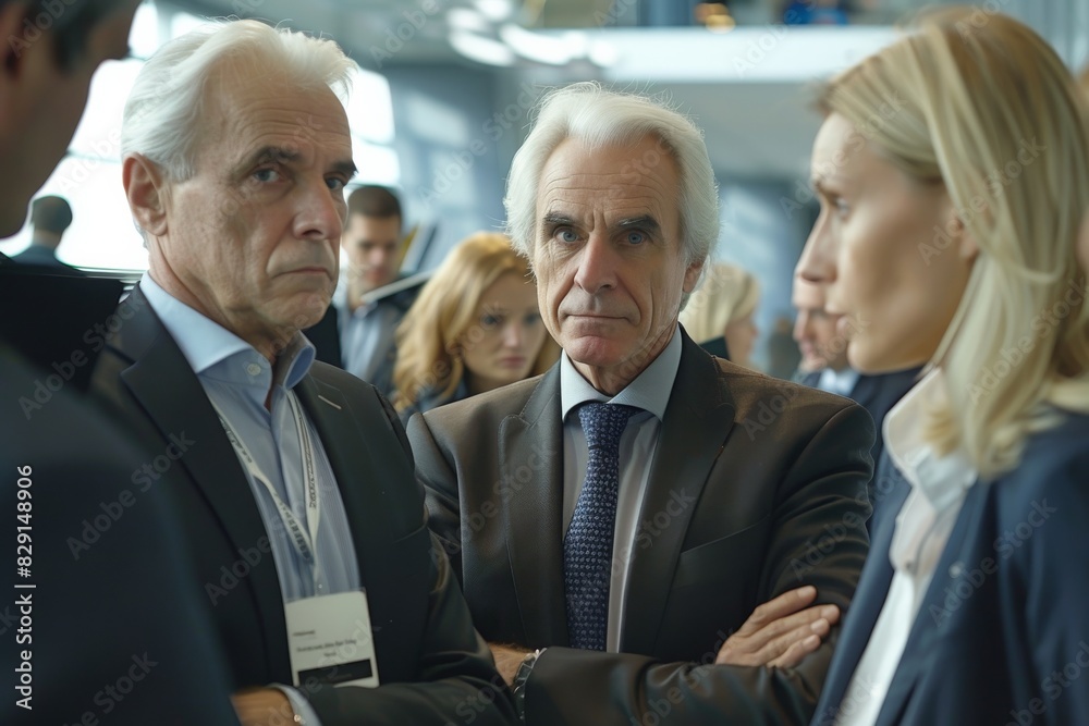 Senior businessman and business team in a meeting. Selective focus. Senior businessman and business team in a meeting. Selective focus.