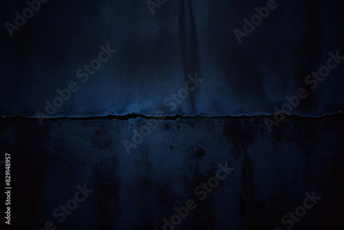 Grunge abstract Elegant dark solid blue background with elegant border and used for blue wall , a versatile backdrop for website banners, social media posts. Abstract rough blue grunge backdrop.