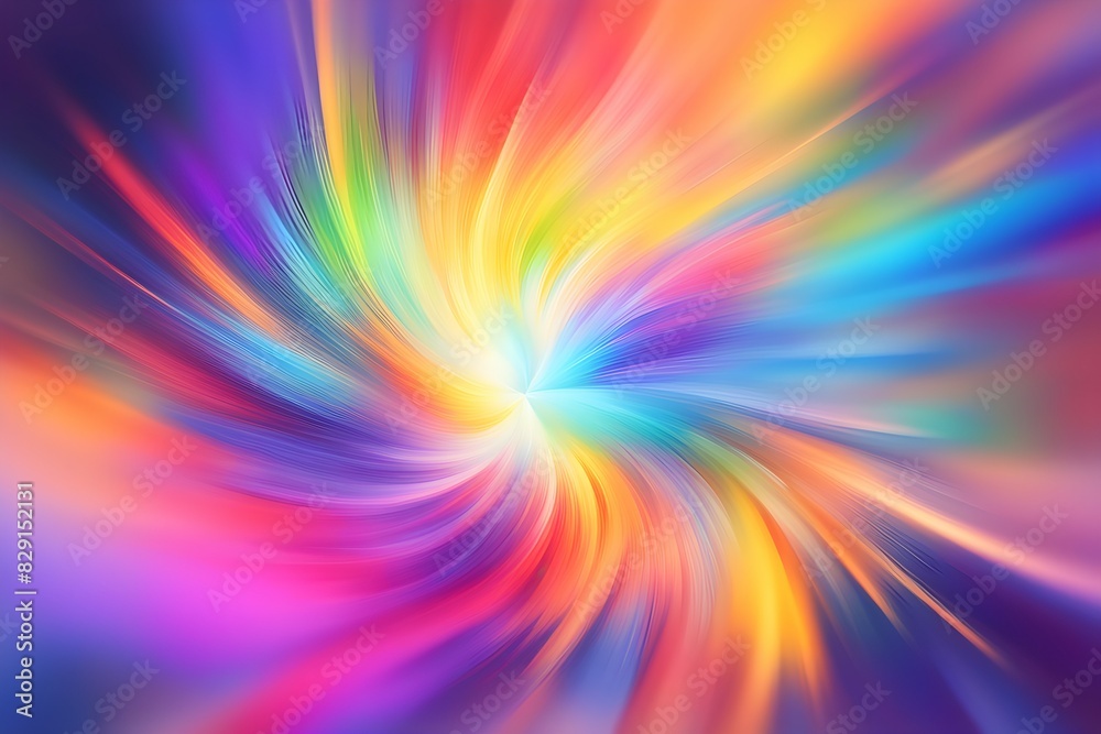 Obraz premium A colorful swirl of light and color
