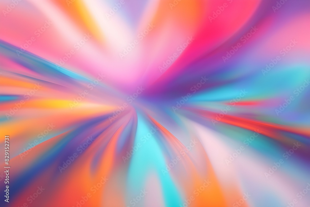A colorful swirl of paint with a pink and blue center