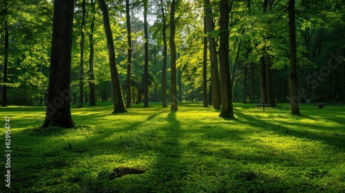 Green green forest in the park