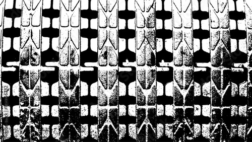 11-5. Old Iron Structure Footboard Texture Background - Illustration
