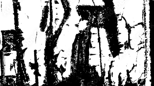 11-86. Texture effect of rusty iron plates - illustration. Black and white vector textures of rusty iron plates with scratch marks